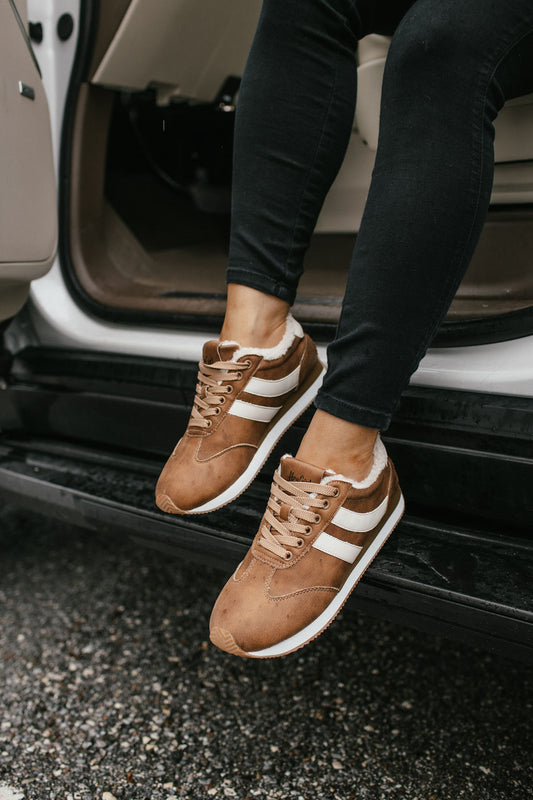 Corky's Washed Cognac Jet Lag Sneakers
