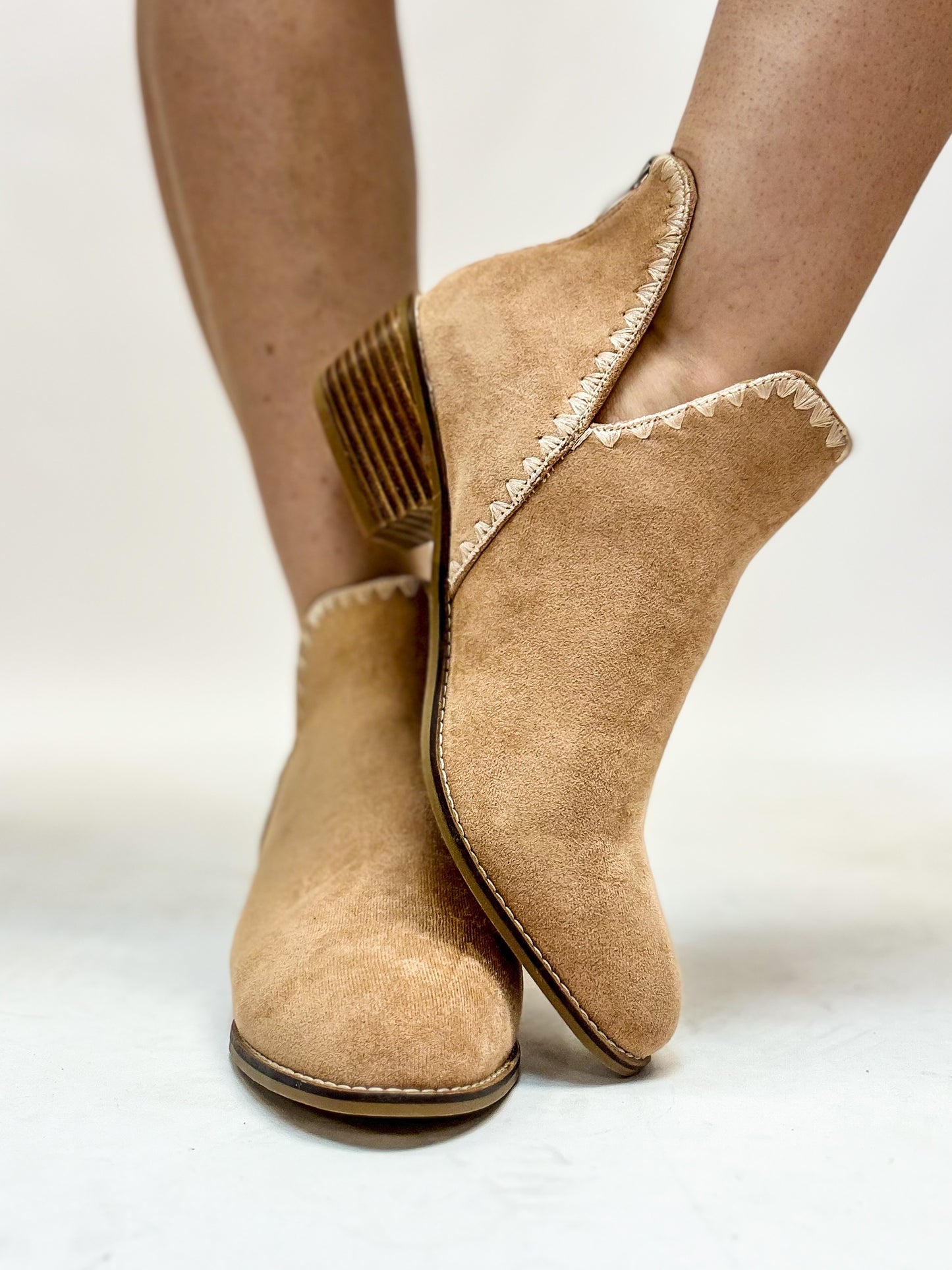 Bottes Spice It Up en simili-daim camel de Corky