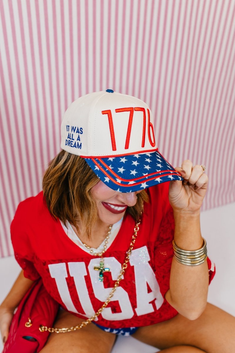 1776 Patriot Baseball Hat - Macoma Boutique310 Accessories/Jewelry