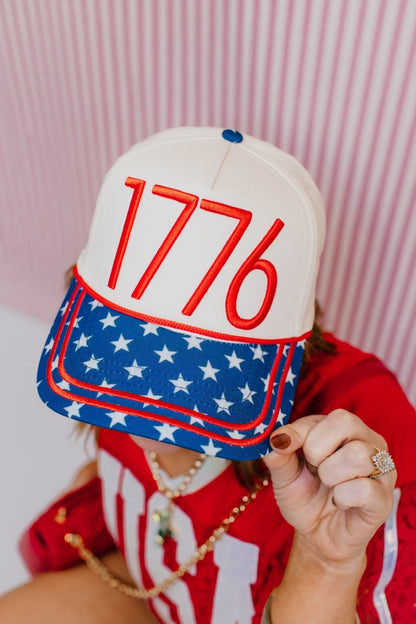1776 Patriot Baseball Hat - Macoma Boutique310 Accessories/Jewelry