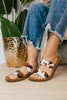 Corky's Brown Cow Wishy Washy Sandals