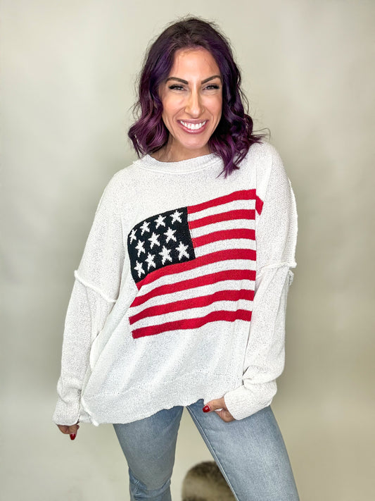 Patriot Pride Sweater - Reg/Curvy