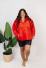 Bright Side Puffer Jacket In Red - Reg & Curvy