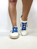 Corky's White Blue Friend Zone Sneakers