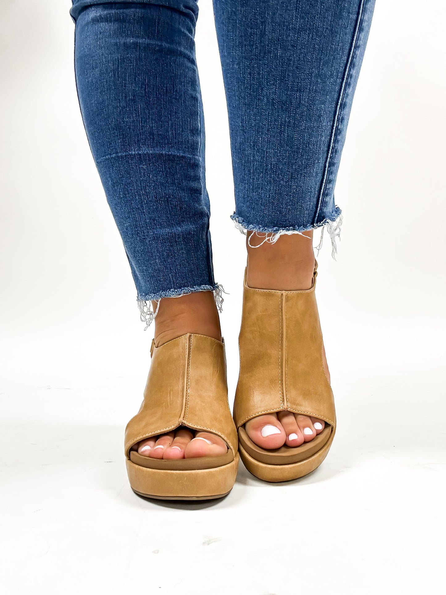 Corky's Caramel Carley Covered Cork Sandals