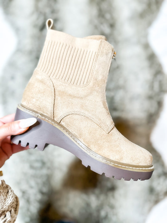Corky's Camel Suede Boo Boots