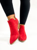 Corky's Red Faux Suede Sassy Pants Boots