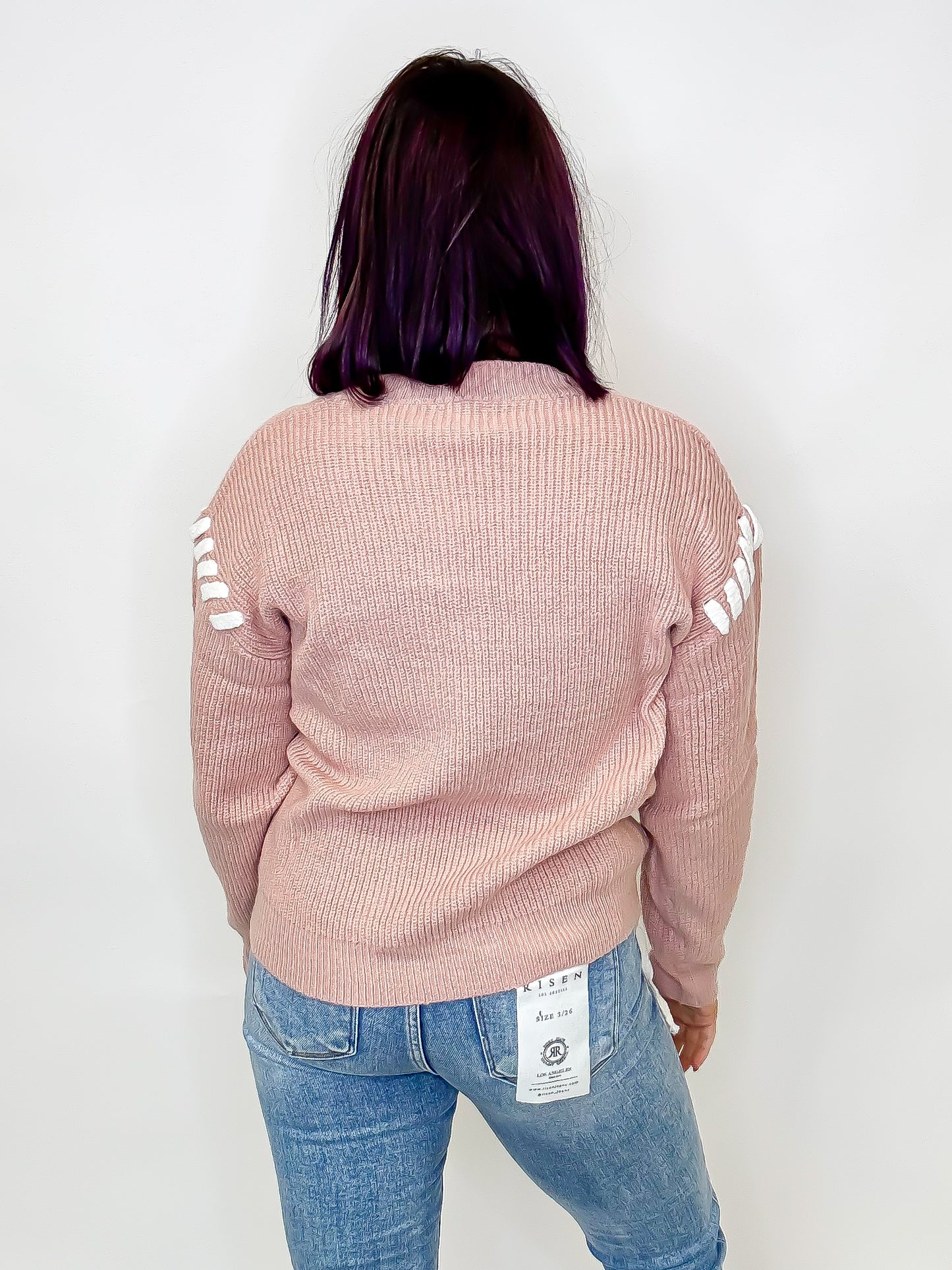 Dusty Pink Sweater - Reg/Curvy