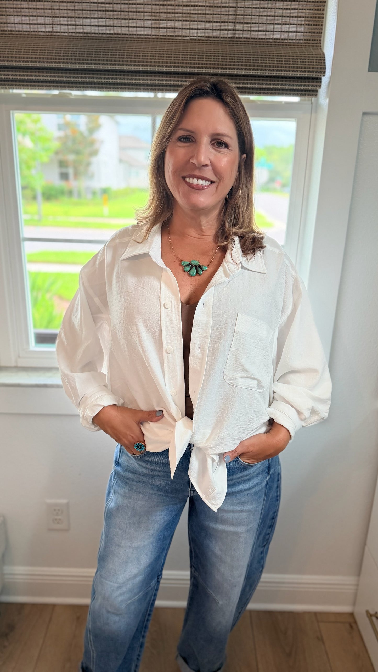 Barefoot Button Down Top