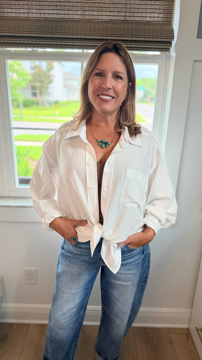 Barefoot Button Down Top