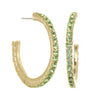 Tova Slim Hoops in Peridot - FINAL SALE