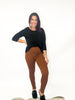 Structured and Slimming Pants in Rust - Reg/Curvy