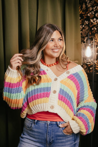 Rainbow Sherbert Cardigan - Reg & Curvy
