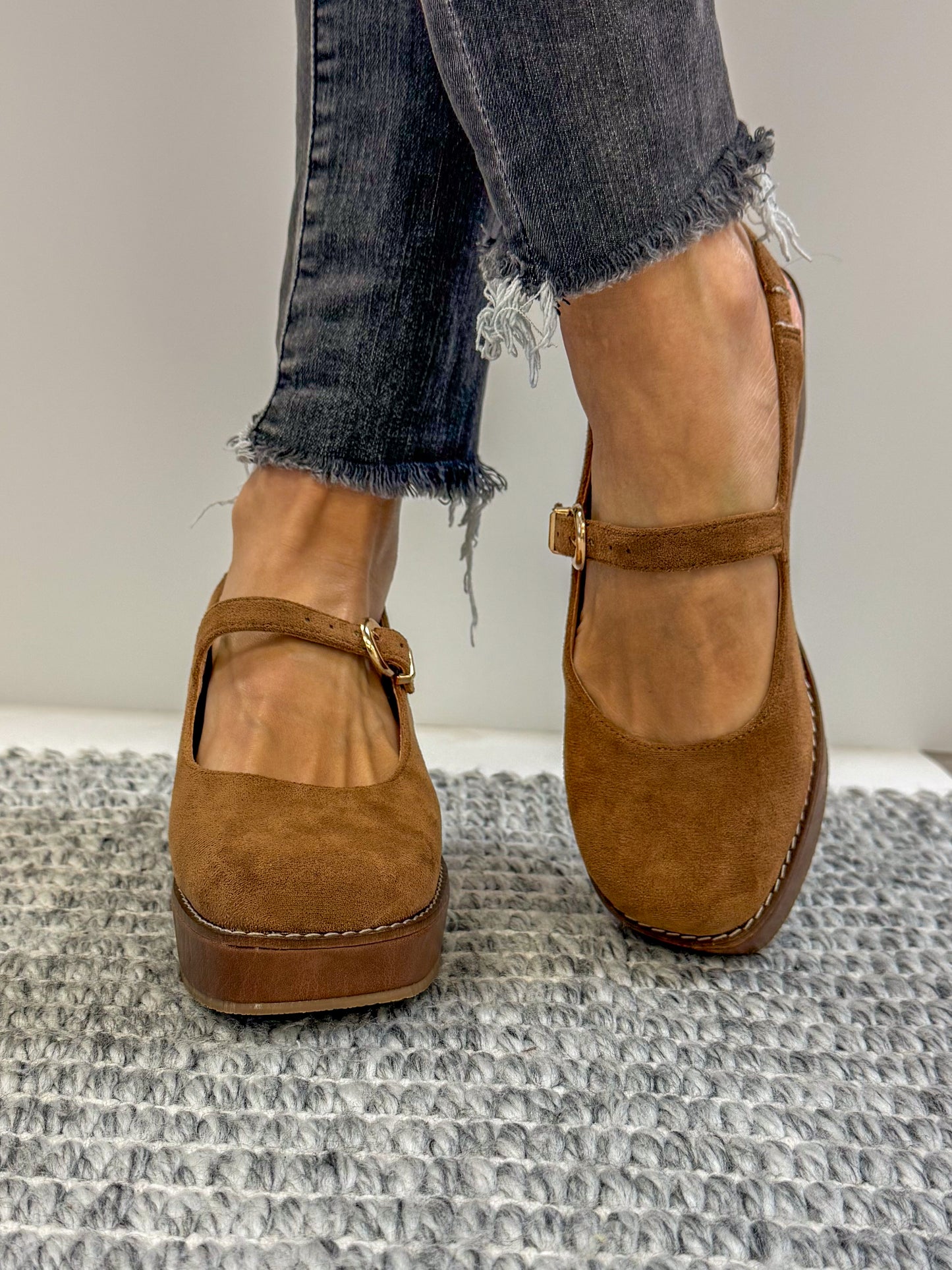 Corky's Chestnut Faux Suede Pity Party Sandals