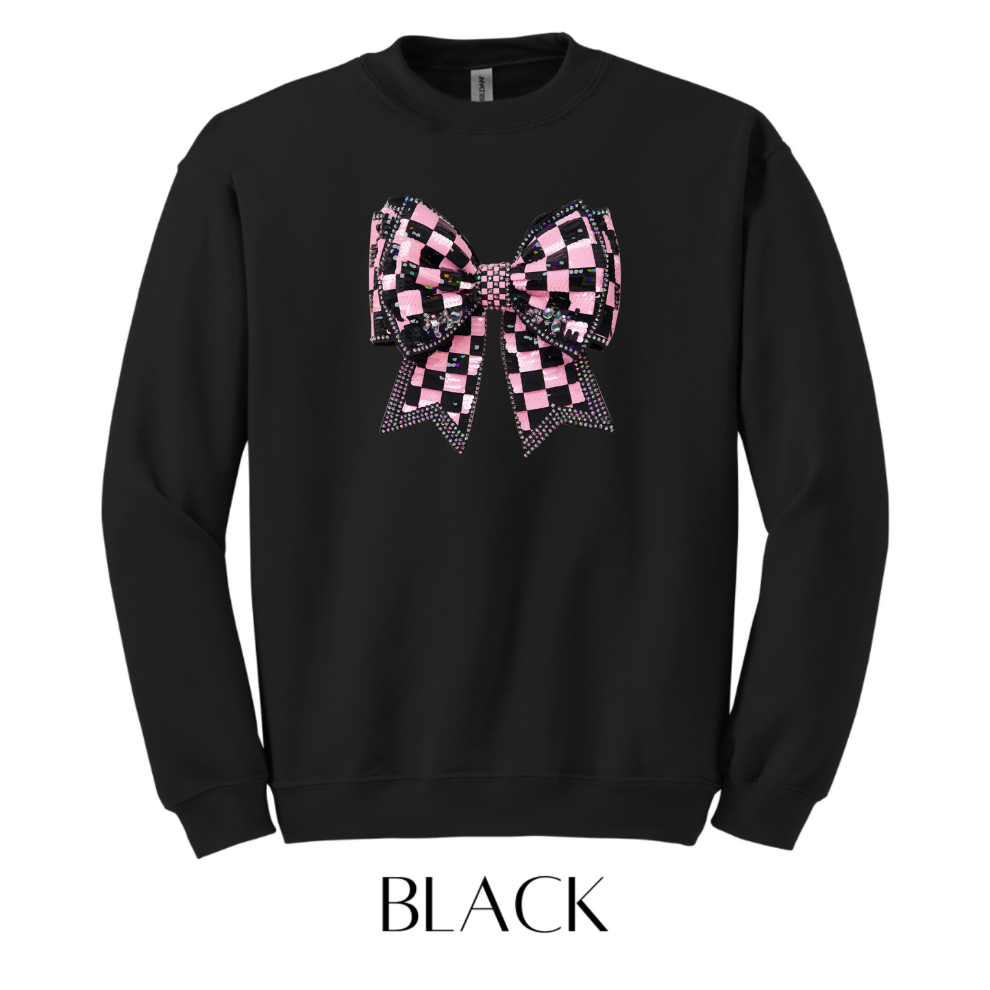 Checkers and Bows Graphic Pullover