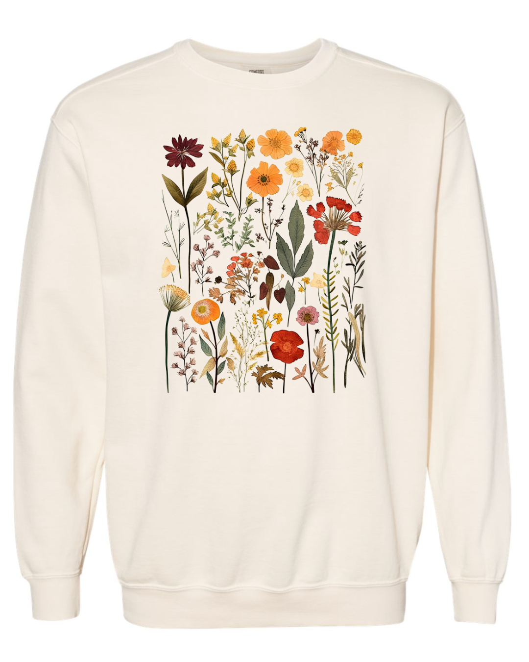 Pressed Flowers Graphic Pullover - FINAL SALE