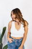 Vibe Check Tank Top in White - Reg/Curvy