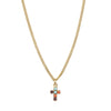 Tova Single Mini Cross Necklace in Multi - FINAL SALE