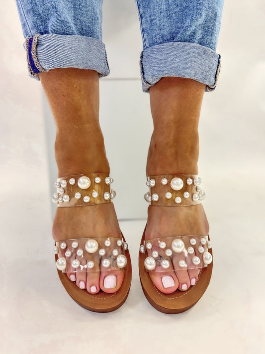 Presale: Corky's Clear Bad Romance Sandals