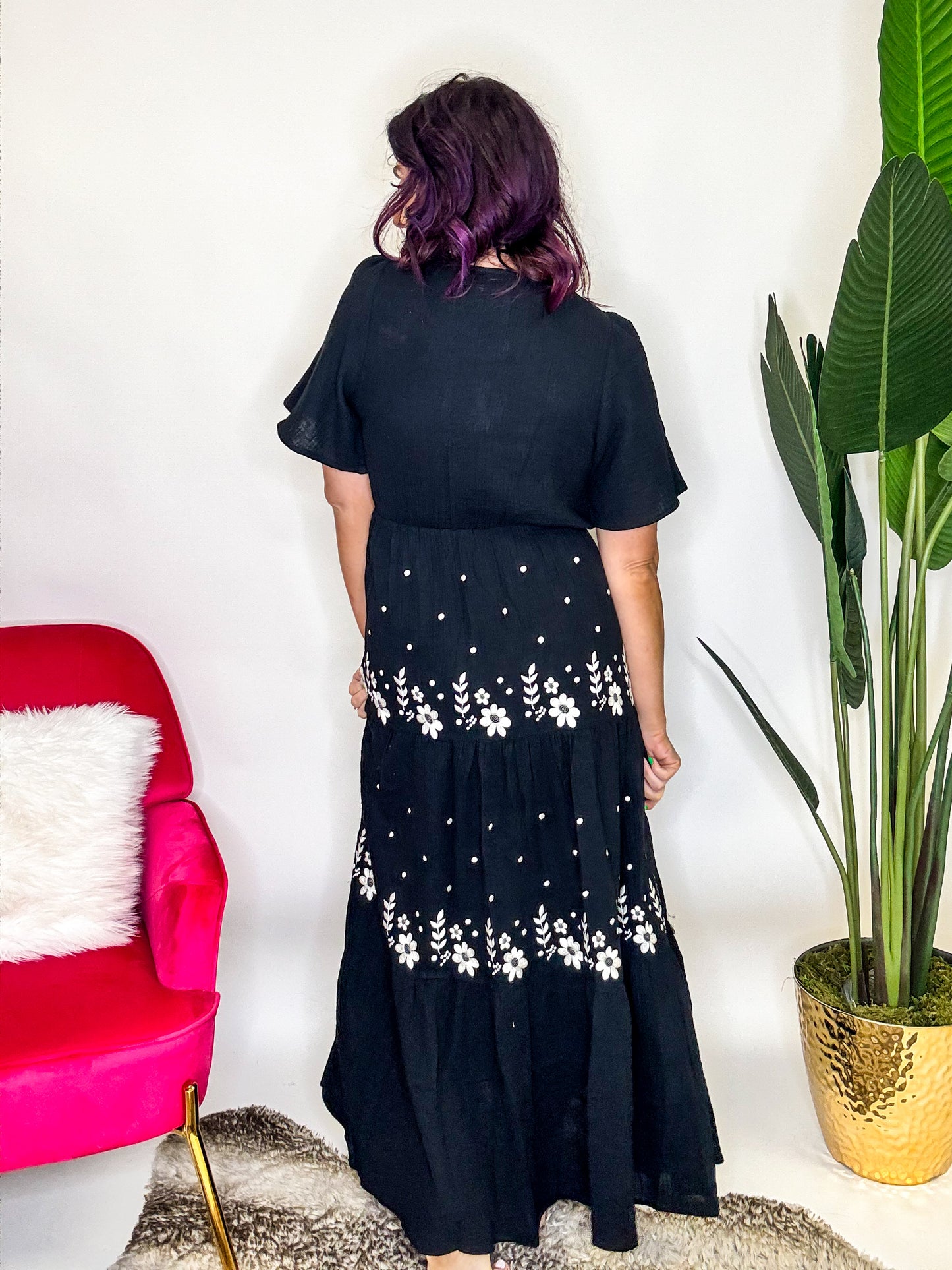 Twilight Garden Maxi Dress- FINAL SALE