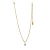 Tova Single Mini Cross Necklace in Light Sapphire - FINAL SALE