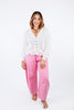 Acid Wash Barrel Jeans in Pink - Reg/Curvy