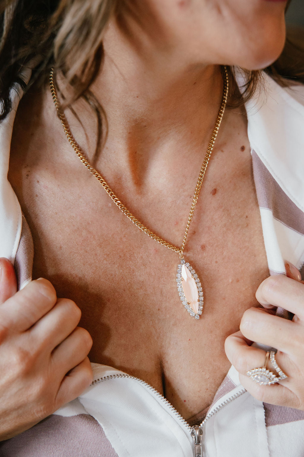 Tova Alyssa Necklace In Ultra Chiffon
