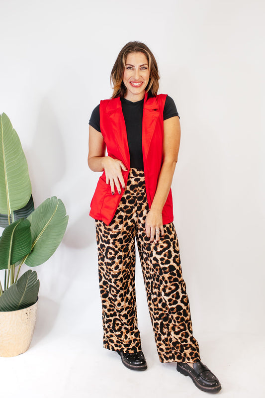 Get The Job Done Vest In Red - Reg & Curvy