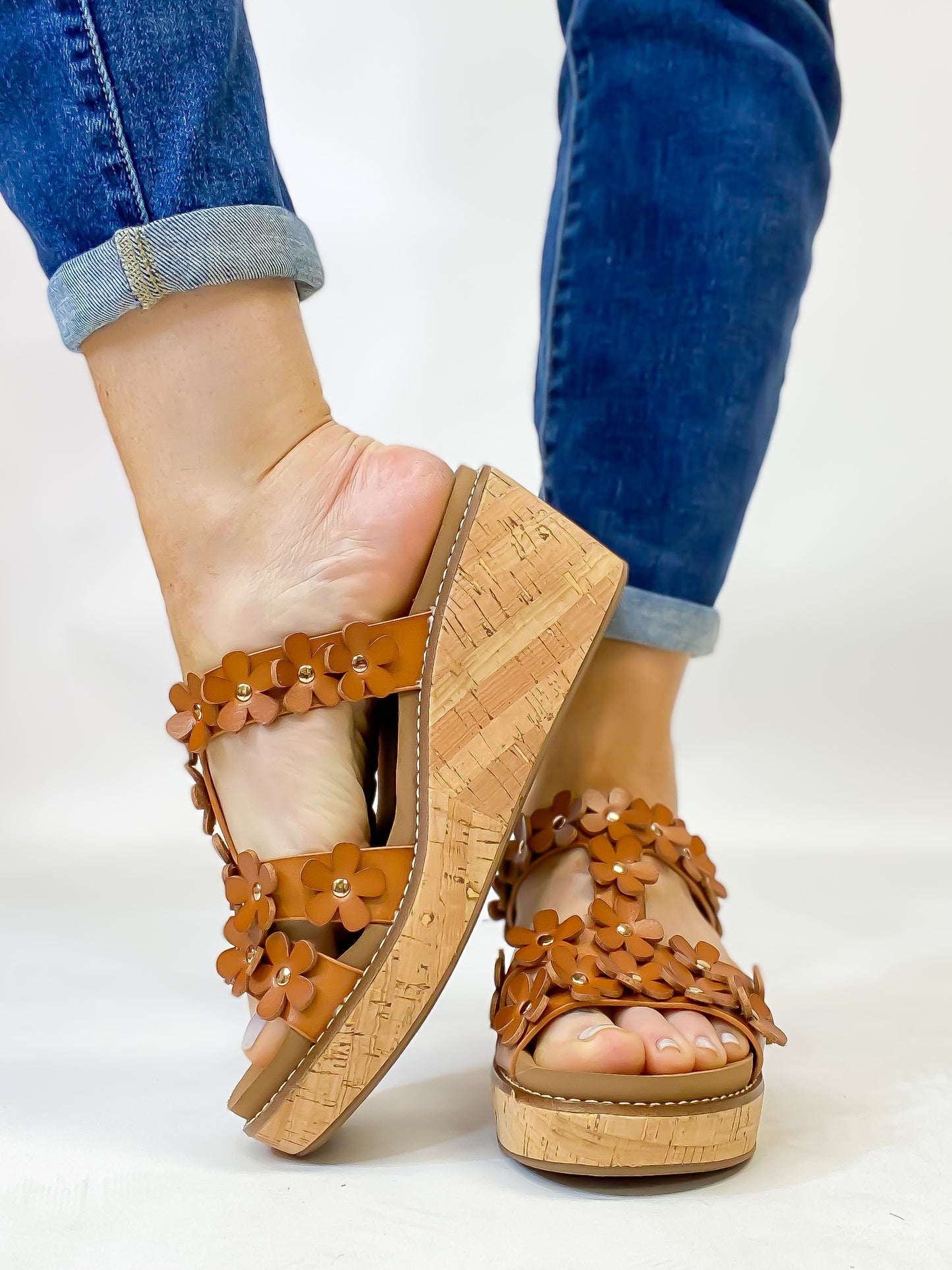 Corky's Cognac Mic Drop Sandals