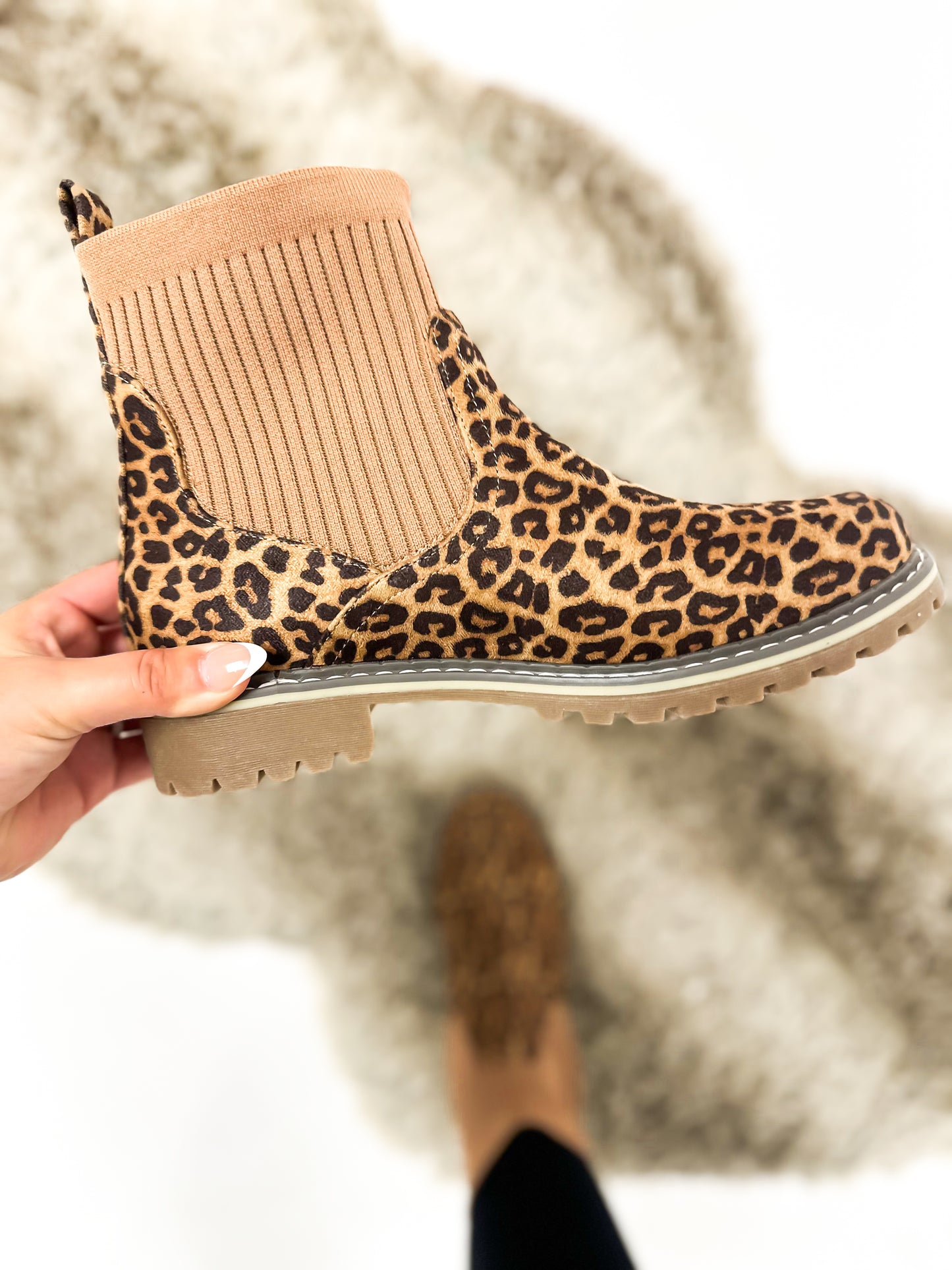 Corky's Tan Leopard Cabin Fever Boots