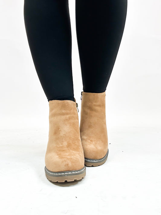 Corky's Camel Faux Suede Bite Me Boots