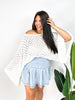 Free Spirit Bell Sleeve Top in White