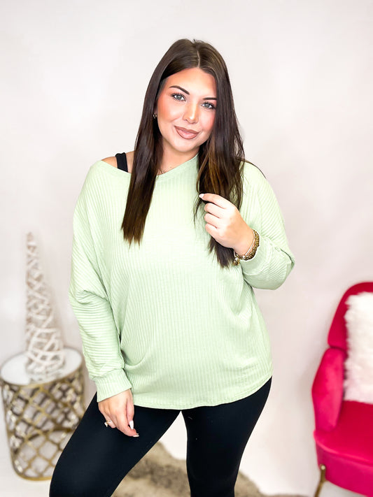 Black Friday Deal: Cling To It Top in Sage - Reg/Curvy