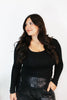 Out Of Touch Top in Black
