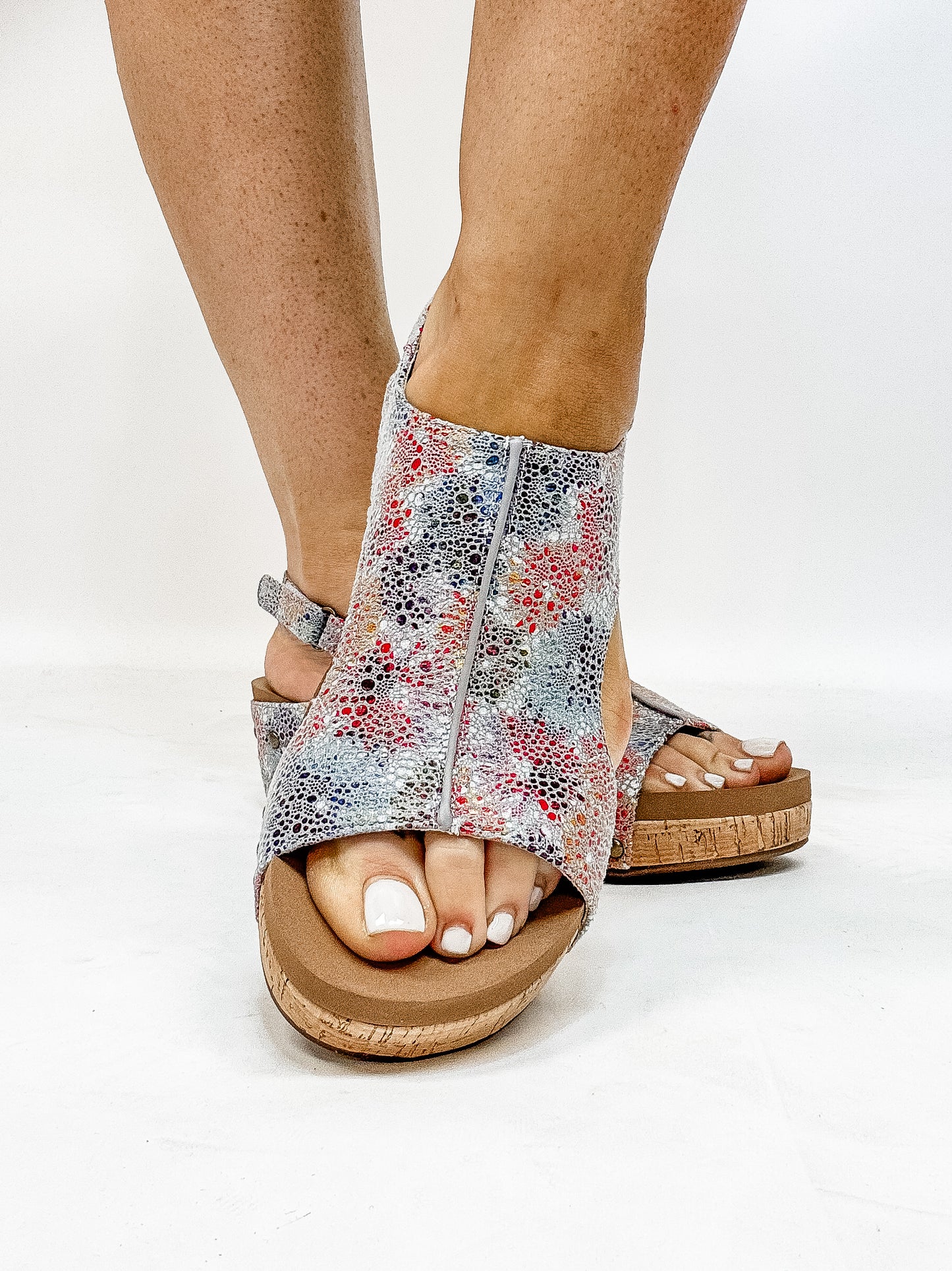 Corky's Bright Multi Washed Floral Volta II Sandals