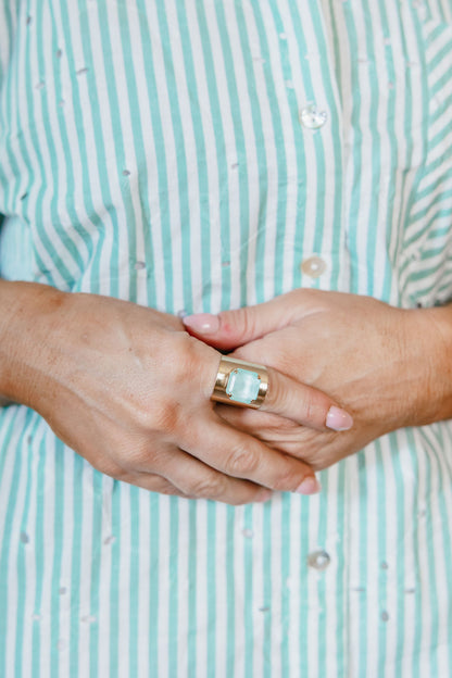 Tova Nikki Ring In Ultra Mint