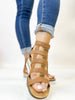 Corky's Cognac Caged Animal Sandals - FINAL SALE