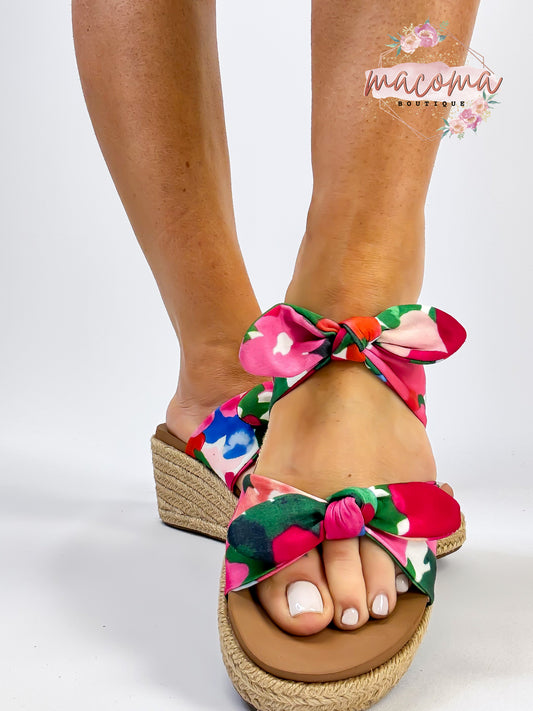 Corky's Floral Tie The Knot Sandals