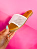 Corky's White Just Meshin With Ya Sandals
