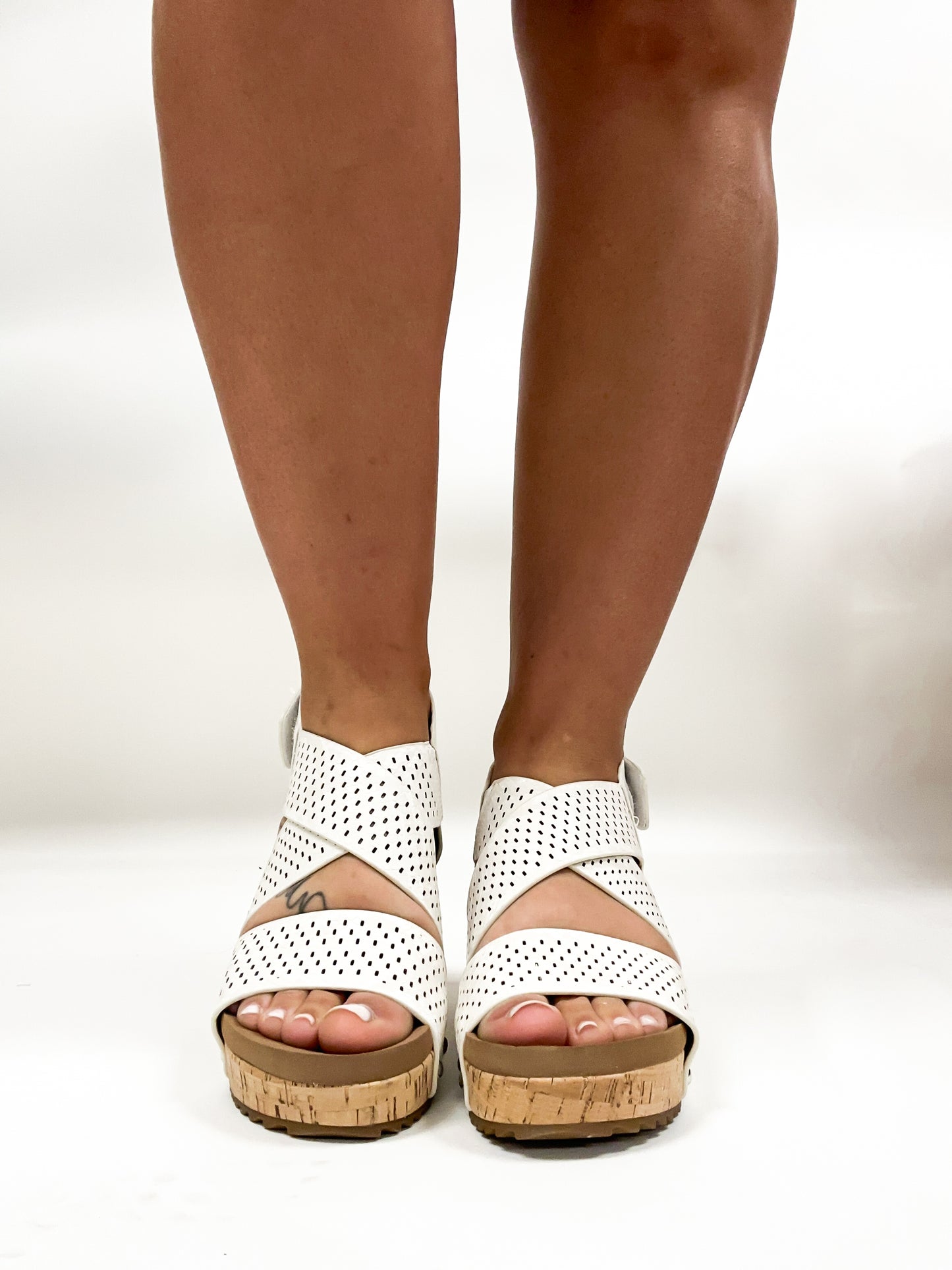 Corky's White Snake Guilty Pleasure Sandals -FINAL SALE