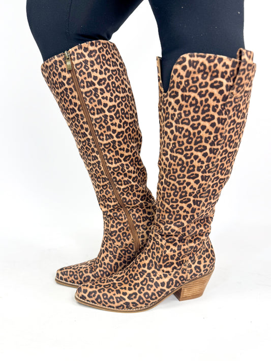 Corky's Leopard Hats Off Boots - Wide Calf