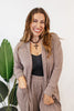 Ribbed & Ready Lounge Set In Oyster Grey - Reg & Curvy