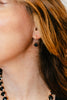 Tova Oakland Hook Earrings in Rose Gold Jet Stones - FINAL SALE