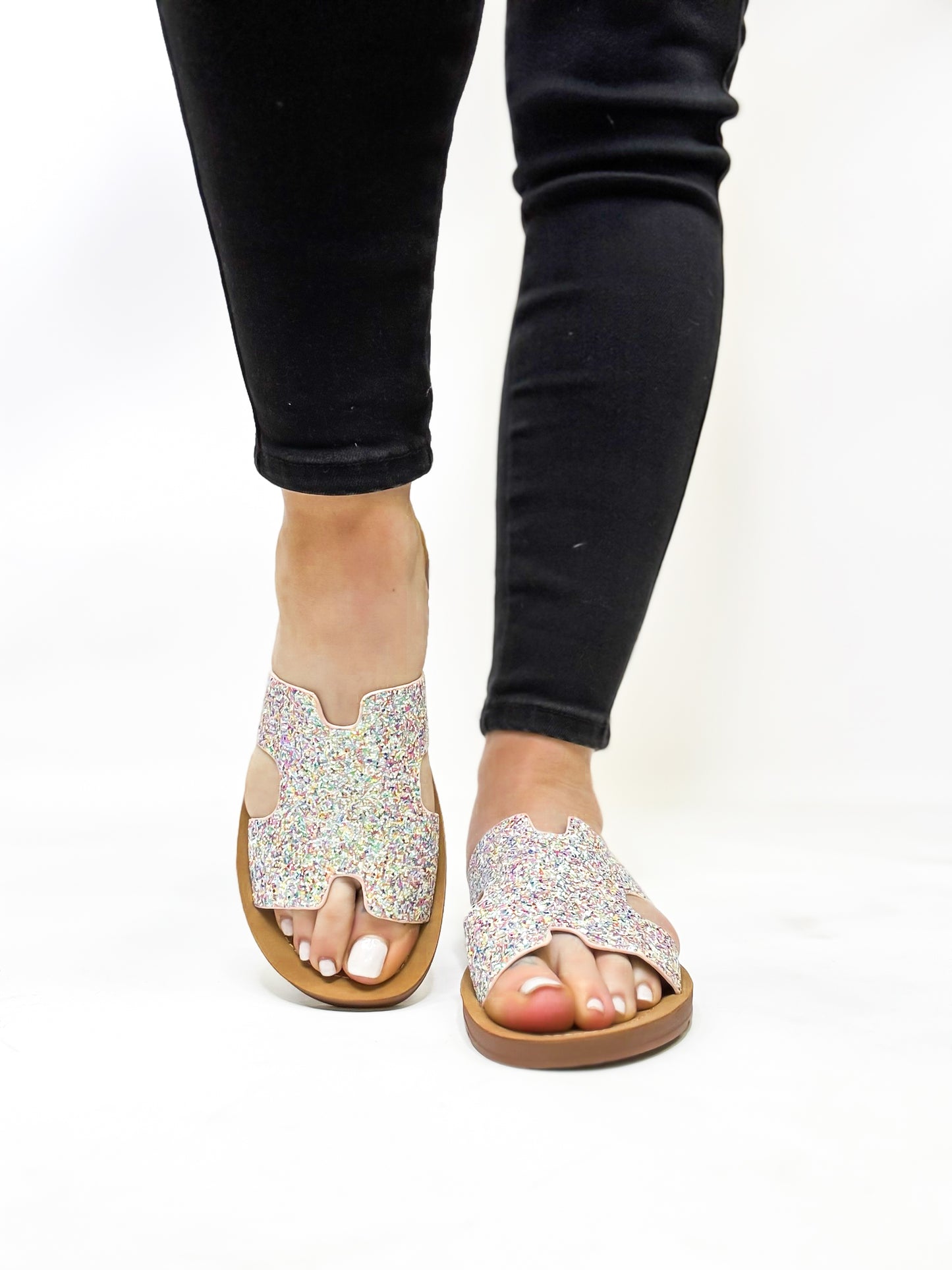 Corky's Mermaid Glitter Bogalusa Sandals