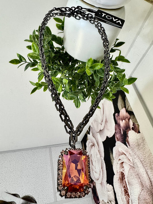 Tova Mini Soleil Necklace in Summer Blush - FINAL SALE