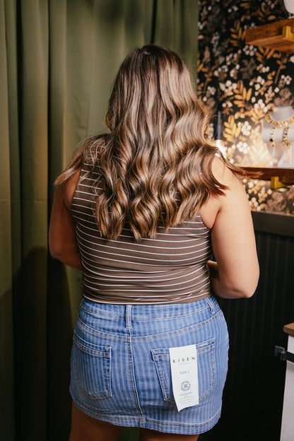 Risen True Blue Denim Skort