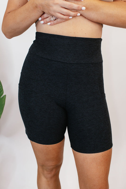 Staple Piece Biker Shorts In Black - Reg & Curvy