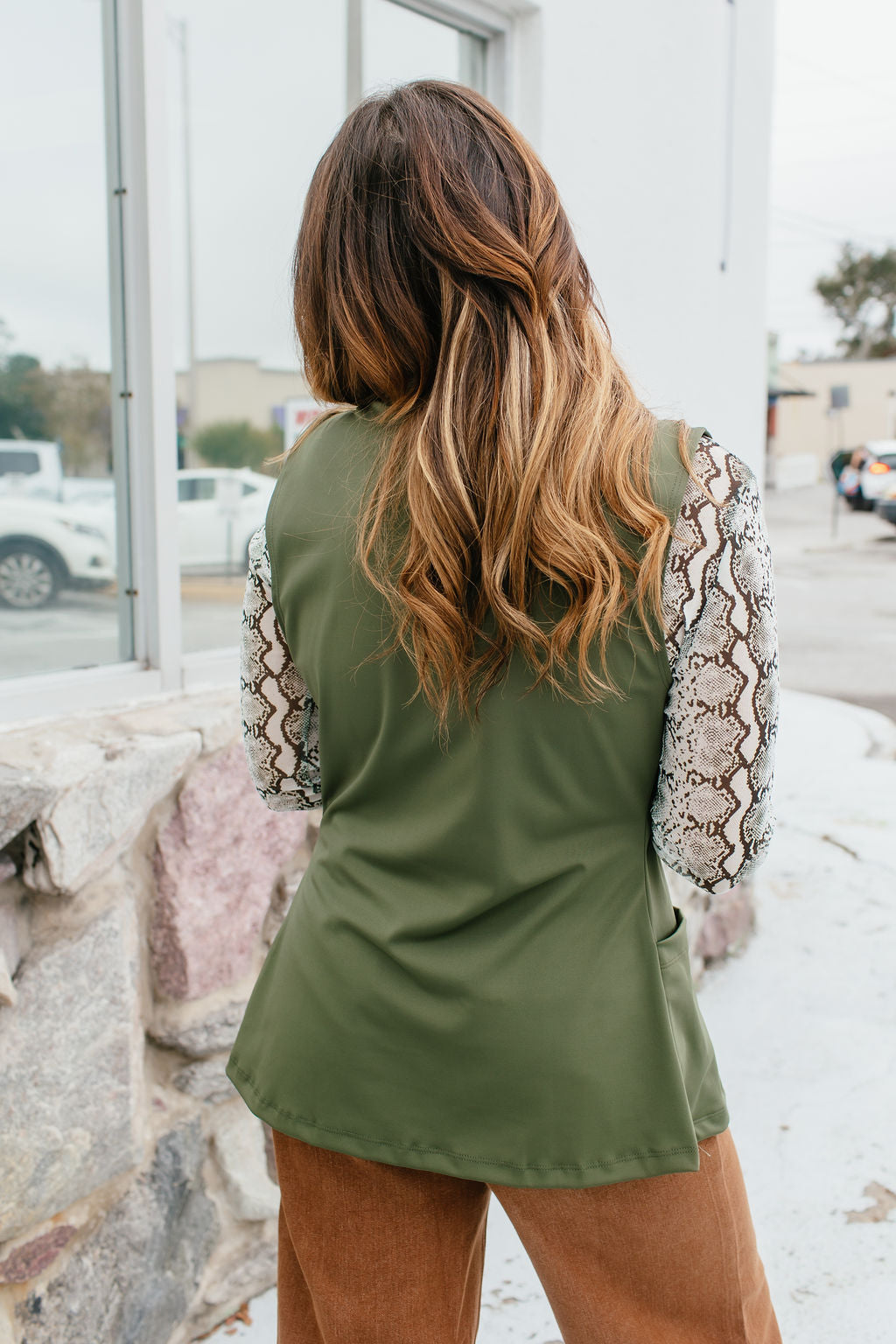 Get The Job Done Vest In Olive - Reg & Curvy