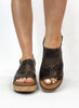 Corky's Espresso Crinkle Most Wanted Sandals