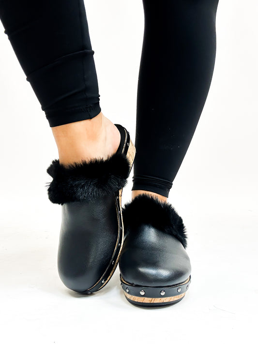 Corky's Black Just Fur Fun Shoes